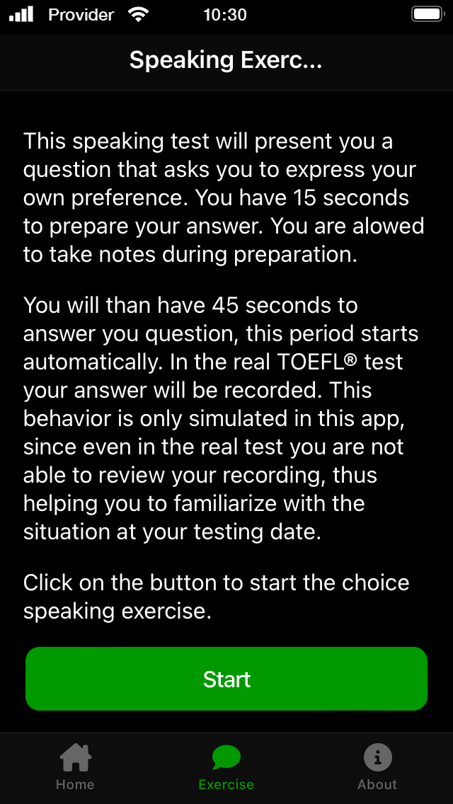 TOEFL Speaking Practice