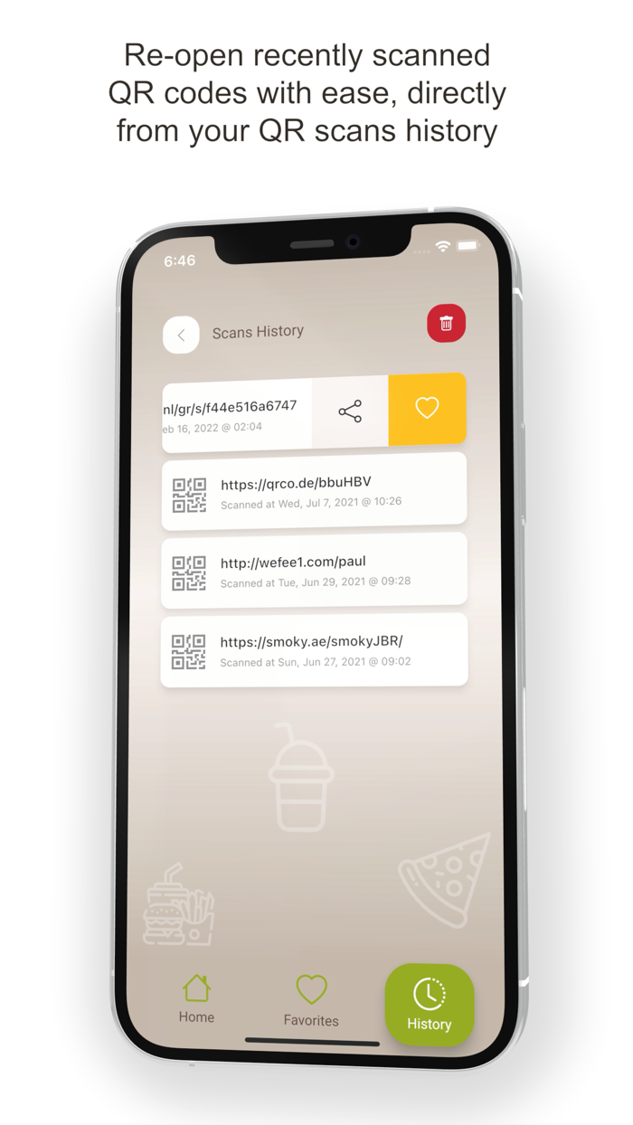 Delicious - QR Code Scanner