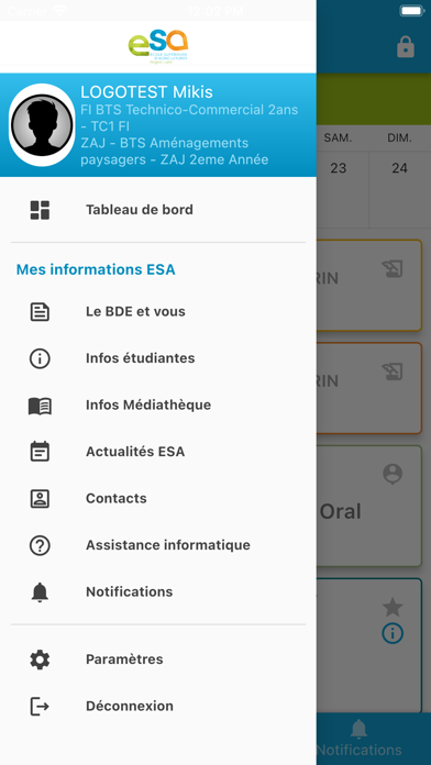 MyESA Screenshot