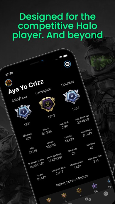 Infinite Spartan Stats Screenshot