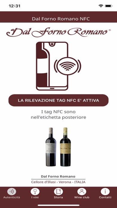 Dal Forno Romano NFC Screenshot