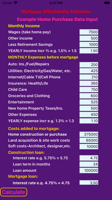 Mortgage Affordability Estim8rのおすすめ画像3