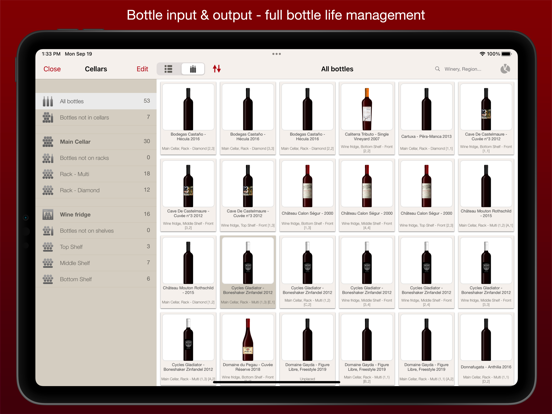 VinoCell - wine cellar manager iPad app afbeelding 7