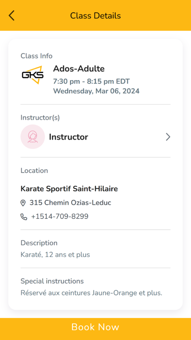 Karate Sportif Saint-Hilaire Screenshot