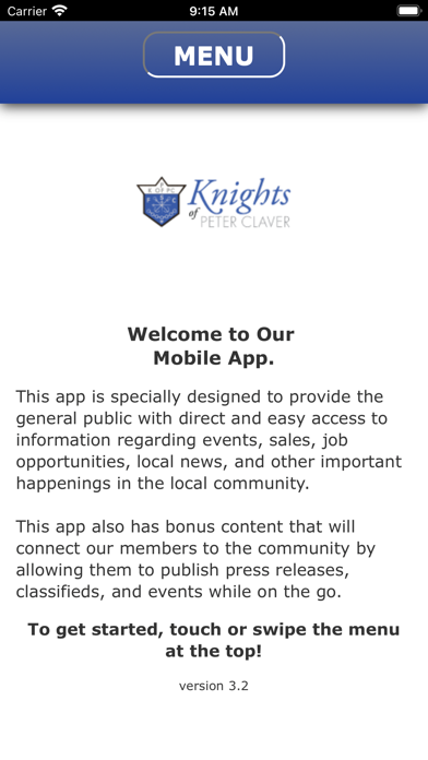 Screenshot 1 of Knights of Peter Claver App