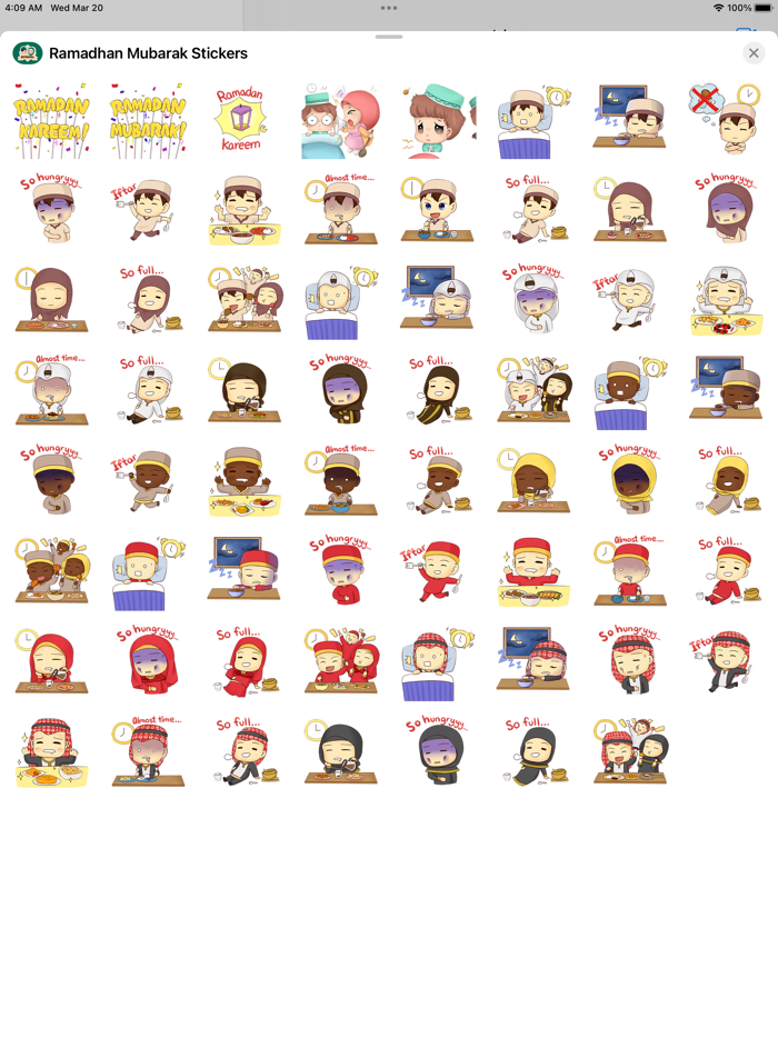 Ramadhan Mubarak Stickers