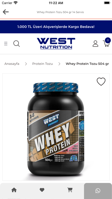 West Nutrition Screenshot