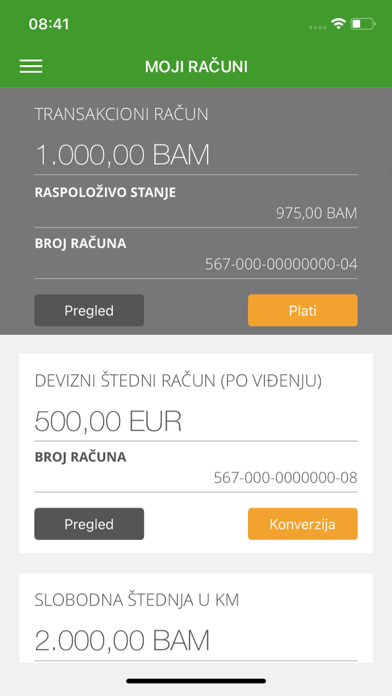 ATOS mBank Screenshot