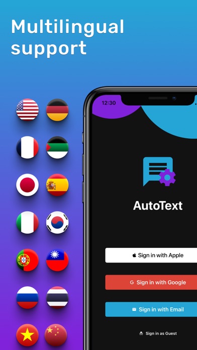 AutoText - Scheduled Message Screenshot