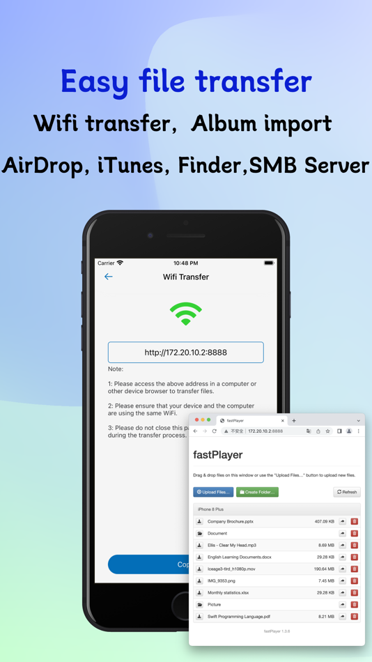 #5. fastPlayer -Local Media Center (iOS) Podle: 少为 刘