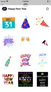 How to cancel & delete happy new year with stickers 1