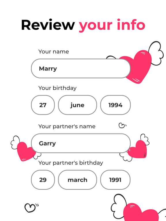 My Love: Love Test iPad screenshot 2 - Entertainment app