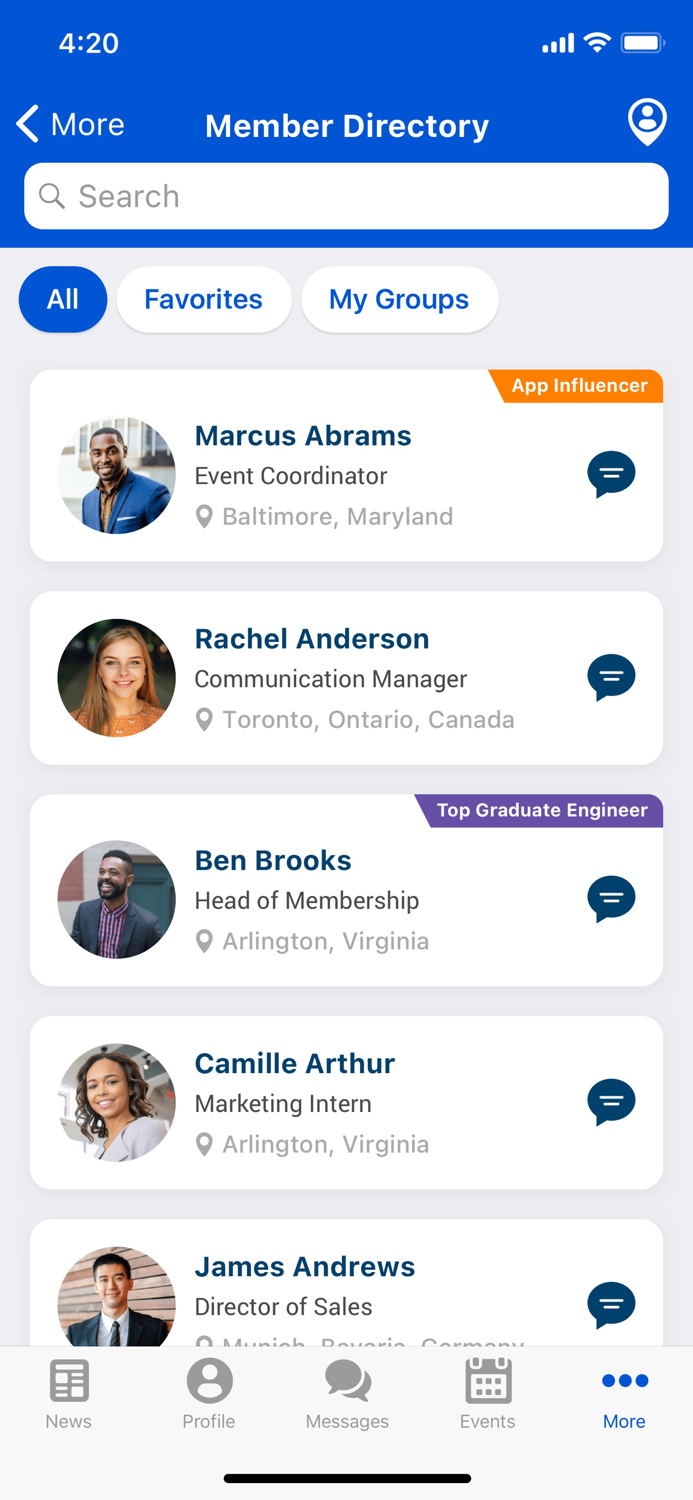 Leading Association Mobile