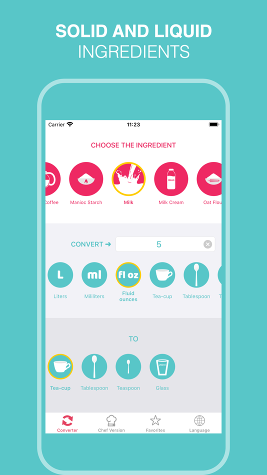 #2. KitCon - Culinary converter (iOS) 由: Cristian Feldes