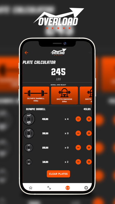 Overload Log Book Screenshot