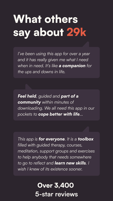 29k: Mental Health & Wellbeing Screenshot