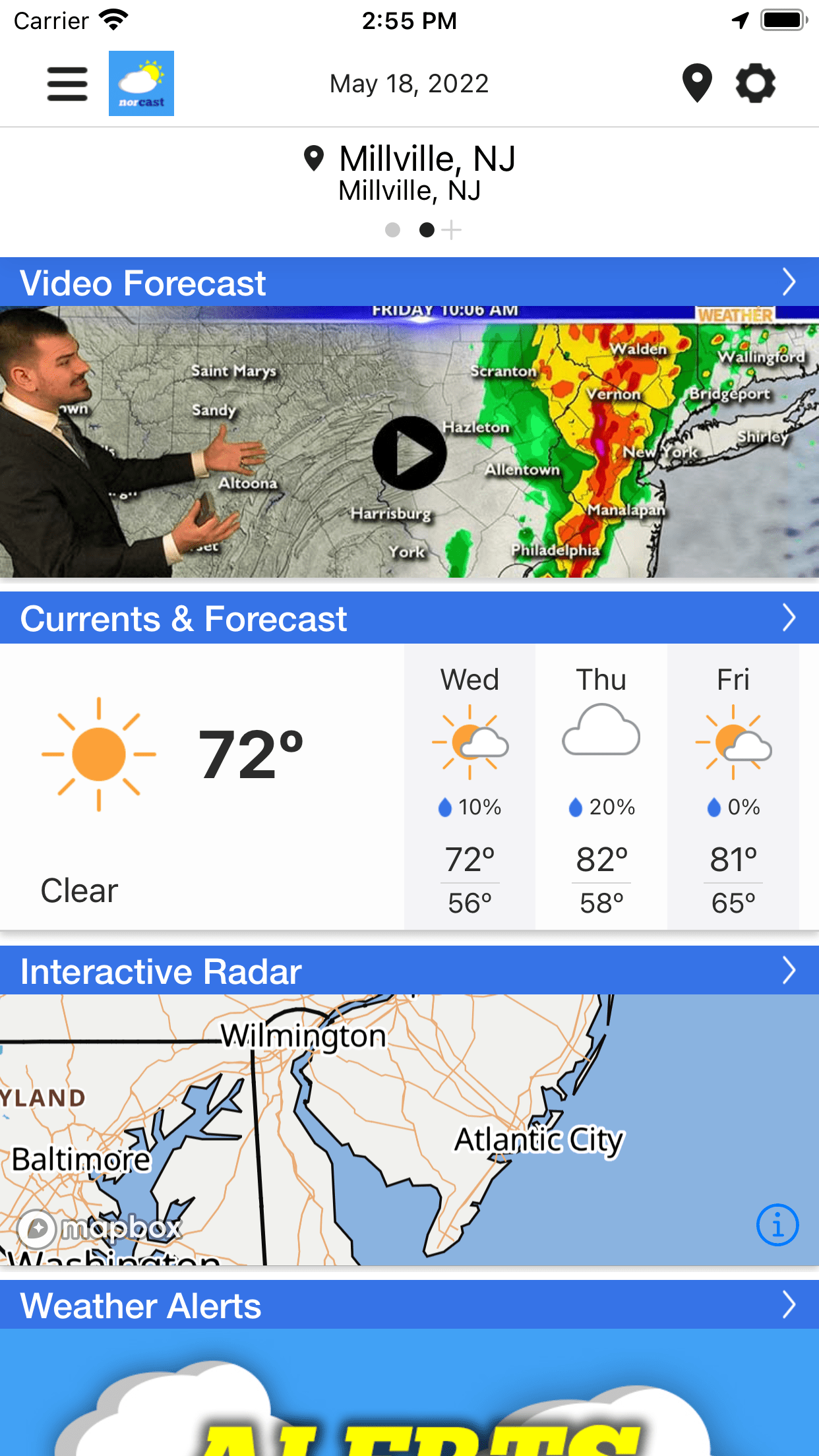 NorCast Weather screenshot 1