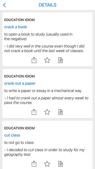 Education & Negotiation idioms Screenshot