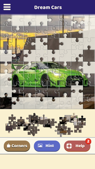 Dream Cars Jigsaw Puzzle Screenshot