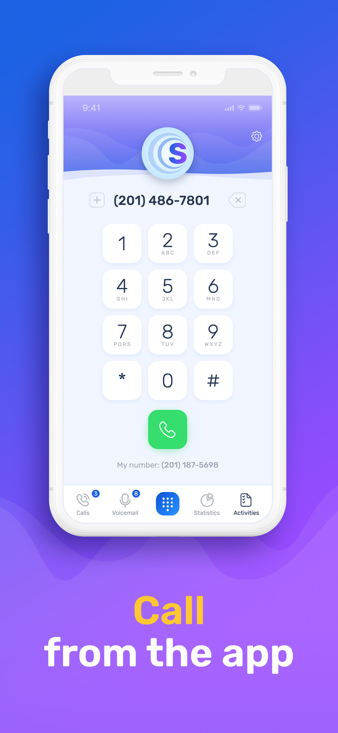 SmartCall Second phone number