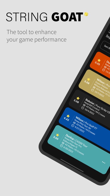 String GOAT - for tennis