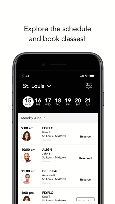 Fly Yoga Studio Screenshot