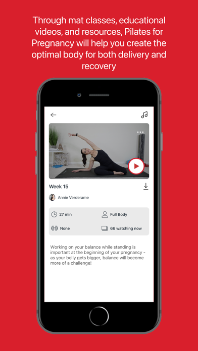 Pilates for Pregnancy iPhone screenshot 5 - Sports app