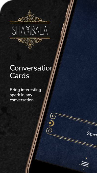 Shambhala: Conversation Cards app screenshot