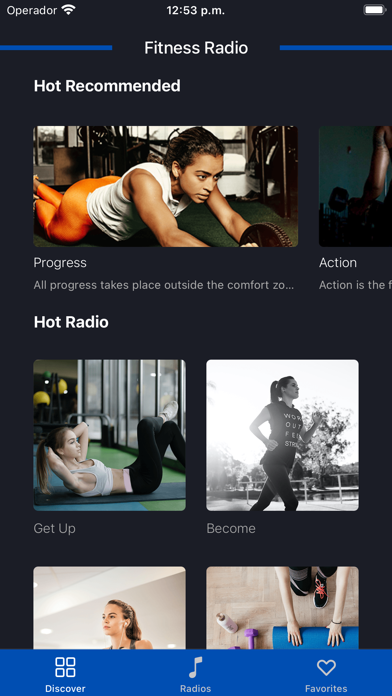 Fitness Radio Screenshot