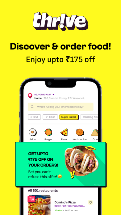 Thrive: Online Food Delivery Screenshot