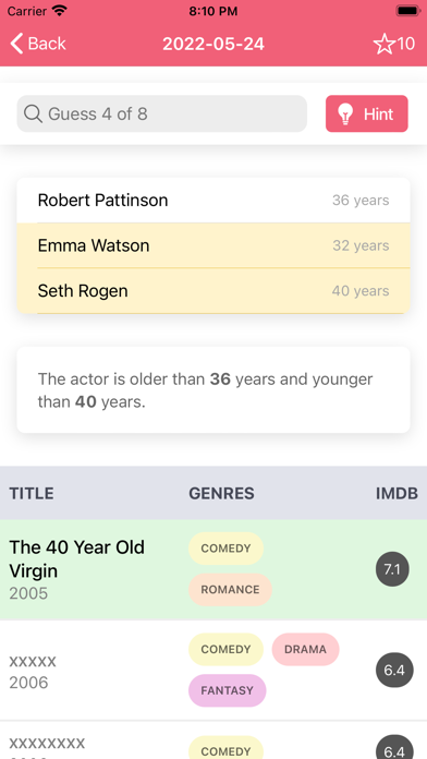 Actorle Screenshot