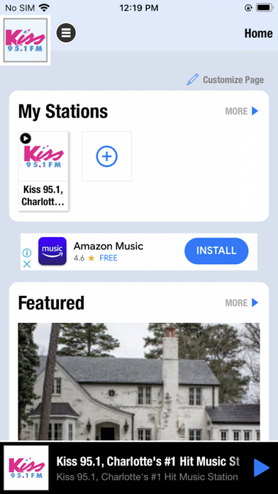 KISS 95.1 Screenshot