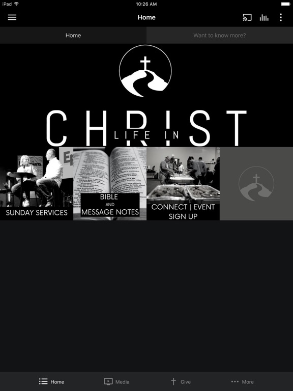 Life in Christ Church iPad screenshot 1 - Lifestyle app