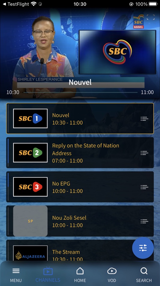 #3. SBC+ (iOS) 由: Seychelles Broadcasting Corporation