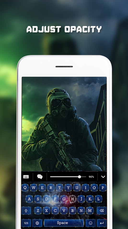 #2. Shooting Games Keyboard (iOS) By: Patel Darshan