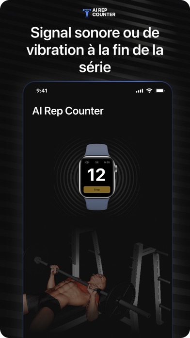 Screenshot #3 pour AI RepCounter for Apple Watch