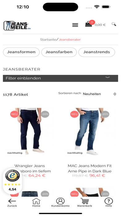 JEANS-MEILE Screenshot