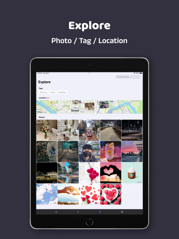 DayDiary - Diary, Note iPad screenshot 2 - Lifestyle app