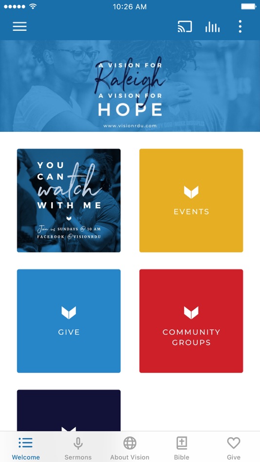 #1. Vision RDU (iOS) 由: VISION CHURCH, INC.