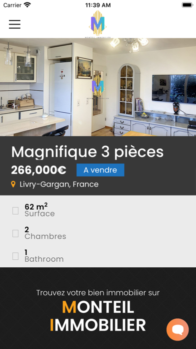 Monteil Immobilier App Screenshot