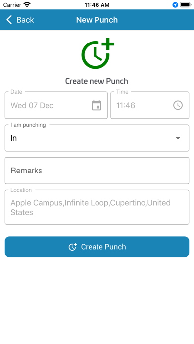 Spektrum Time&Attendance Screenshot