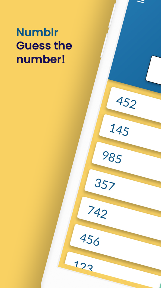#1. Numblr | Number Guessing Game (iOS) 由: Bahadir ARSLAN