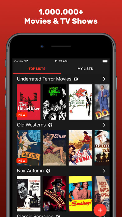 Movie Lists: Movies & TV Shows Screenshot