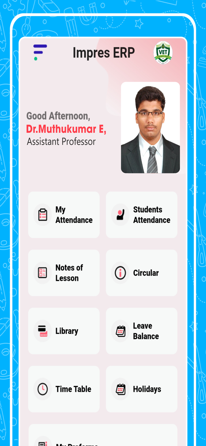 Impres - Student and Staff login