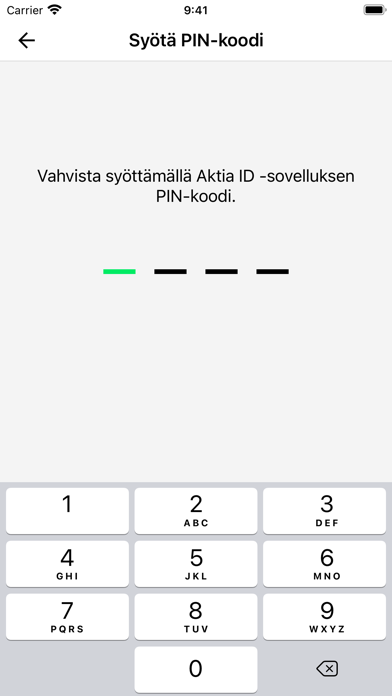 Aktia ID Screenshot