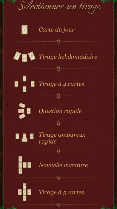 Screenshot #2 pour Tarot Lenormand!