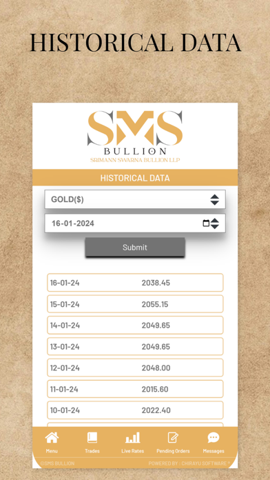 SMS BULLION Screenshot