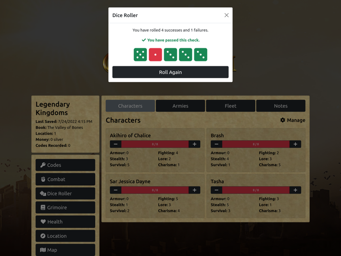 Legendary Kingdoms Companion