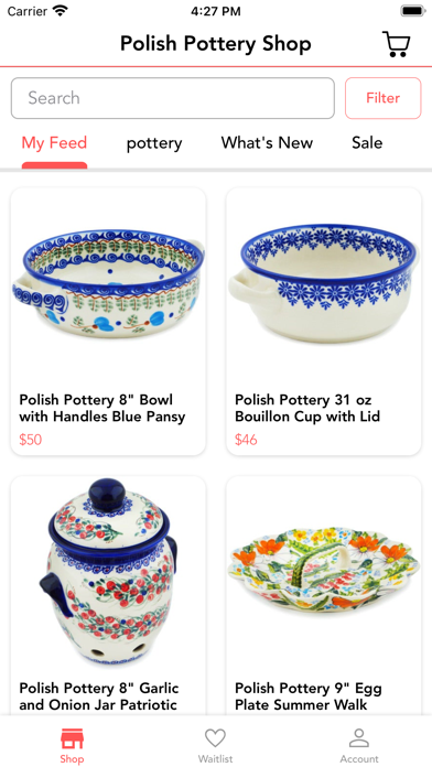 Polish Pottery Shop Screenshot