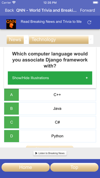 QNN PRO: Breaking News, Trivia Screenshot